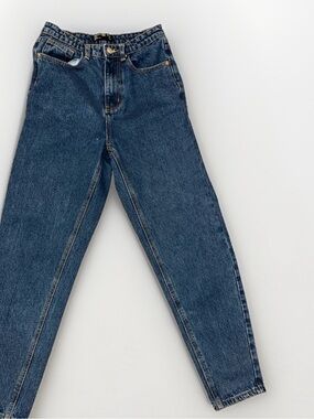 PrettyLittleThing Dark Blue Mom Jeans